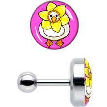 Load image into Gallery viewer, 16G 1/4 Daffodil Duck Cartilage Tragus Earring by Onyx O