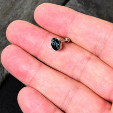 Load image into Gallery viewer, 16G 1/4 Epic Blue Cartilage Tragus Earring