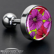Load image into Gallery viewer, 16G 1/4 Blossom Creation Tropical Floral Flowers Cartilage Earring by Onyx O