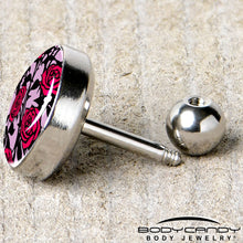 Load image into Gallery viewer, 16G 1/4 Blossom Creation Floral Love of Roses Cartilage Earring by Onyx O