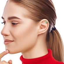 Load image into Gallery viewer, 16G 1/4 Fortune Cookie Cartilage Tragus Earring by Onyx O