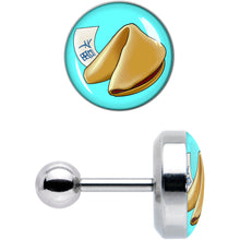 Load image into Gallery viewer, 16G 1/4 Fortune Cookie Cartilage Tragus Earring by Onyx O