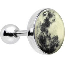 Load image into Gallery viewer, 16G Moon Glow in the Dark Tragus Cartilage Earring