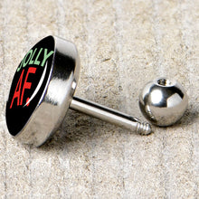 Load image into Gallery viewer, 16G 1/4 Jolly AF Festive Holiday Tragus Cartilage Earring by Onyx O