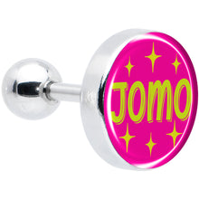 Load image into Gallery viewer, 16G 1/4 Pink JOMO Tragus Cartilage Earring by Onyx O