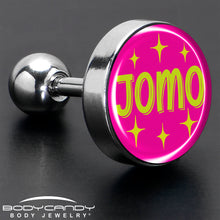 Load image into Gallery viewer, 16G 1/4 Pink JOMO Tragus Cartilage Earring by Onyx O