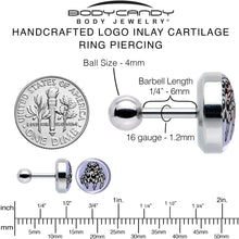 Load image into Gallery viewer, Leaping Leapfrog Spiders Tragus Cartilage Earring by Onyx O
