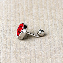 Load image into Gallery viewer, 16G 1/4 Kiss Me Candy Heart Cartilage Tragus Earring by Onyx O