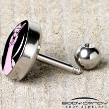 Load image into Gallery viewer, 16G 1/4 Pink Happy Llama Cartilage Tragus Earring by Onyx O