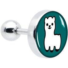 Load image into Gallery viewer, 16G 1/4 White Llama Cartilage Tragus Earring by Onyx O