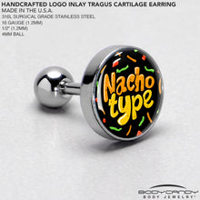 Load image into Gallery viewer, Nacho Type Tragus Cartilage Earring by Onyx O