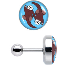 Load image into Gallery viewer, 16G 1/4 Oh My Otters Animal Tragus Cartilage Earring by Onyx O