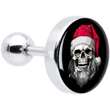 将图片加载到图库查看器,16G 1/4 Holiday Skeleton Santa Claus Tragus Cartilage Earring by Onyx O