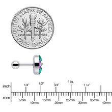 Load image into Gallery viewer, 16G 1/4 Retro Pixel Skull Cartilage Tragus Earring by Onyx O