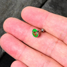 Load image into Gallery viewer, 16G 1/4 Santa Sloth Tragus Cartilage Earring by Onyx O