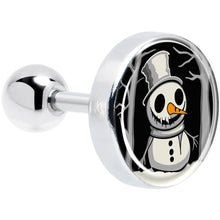 Load image into Gallery viewer, Christmas Holiday Spooky Snowman Tragus Cartilage Earring by Onyx O