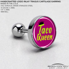 将图片加载到图库查看器,Taco Queen Tragus Cartilage Earring by Onyx O