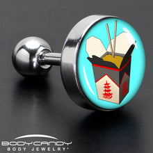 Load image into Gallery viewer, 16G 1/4 Chinese Take Out Cartilage Tragus Earring by Onyx O