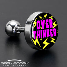 Load image into Gallery viewer, 16G 1/4 Over Thinker Impact Tragus Cartilage Earring by Onyx O