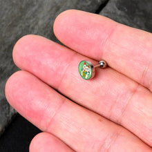 Load image into Gallery viewer, 16G 1/4 Waving Cat Cartilage Tragus Earring by Onyx O