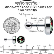Load image into Gallery viewer, Christmas Holiday Dinosaur Tragus Cartilage Earring by Onyx O