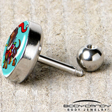 Load image into Gallery viewer, Christmas Holiday Weiner Dog Tragus Cartilage Earring by Onyx O
