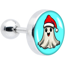 Load image into Gallery viewer, 16G 1/4 Holiday Christmas Spirit Ghost Tragus Cartilage Earring by Onyx O