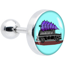 Load image into Gallery viewer, 16G 1/4 Holiday Christmas Hearse Tragus Cartilage Earring by Onyx O