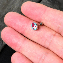 Load image into Gallery viewer, 16G 1/4 Love Yin Yang Heart Cartilage Tragus Earring by Onyx O