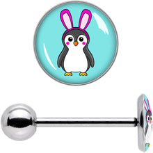 将图片加载到图库查看器,Bunny Penguin Barbell Tongue Ring by Onyx O