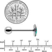 Load image into Gallery viewer, Alien UFO Dinosaur Abduction Barbell Tongue Ring by Onyx O