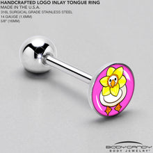 将图片加载到图库查看器,Daffodil Duck Barbell Tongue Ring by Onyx O