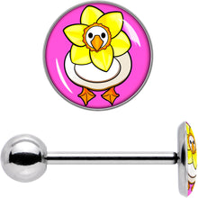 将图片加载到图库查看器,Daffodil Duck Barbell Tongue Ring by Onyx O