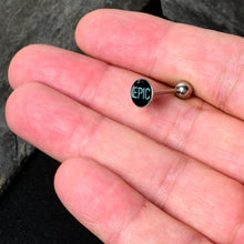 将图片加载到图库查看器,Epic Blue Barbell Tongue Ring