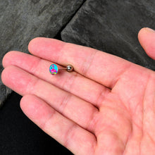Load image into Gallery viewer, Rainbow Sea Floating Flamingo Barbell Tongue Ring by Onyx O