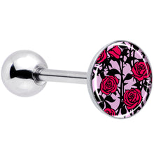 Load image into Gallery viewer, Blossom Creation Floral Love of Roses Barbell Tongue Ring by Onyx O