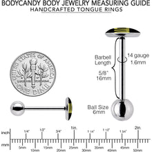 Load image into Gallery viewer, G.O.A.T. Barbell Tongue Ring by Onyx O