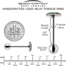 将图片加载到图库查看器,Cute Biting Baby Hippo Barbell Tongue Ring