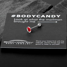 Load image into Gallery viewer, Kiss Me Candy Heart Barbell Tongue Ring by Onyx O