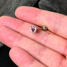 Load image into Gallery viewer, Krampus Cutie Holiday Barbell Tongue Ring by Onyx O