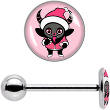 Load image into Gallery viewer, Krampus Cutie Holiday Barbell Tongue Ring by Onyx O