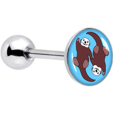 Load image into Gallery viewer, Oh My Otters Animal Barbell Tongue Ring by Onyx O
