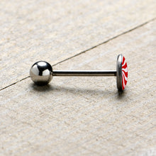 将图片加载到图库查看器,Holiday Peppermint Candy Barbell Tongue Ring