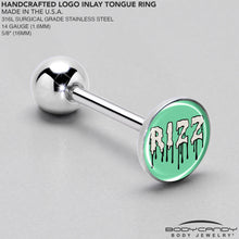 Load image into Gallery viewer, RIZZ Barbell Tongue Ring by Onyx O