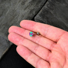 将图片加载到图库查看器,Retro Pixel Skull Barbell Tongue Ring by Onyx O
