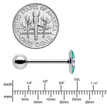 将图片加载到图库查看器,Retro Pixel Skull Barbell Tongue Ring by Onyx O