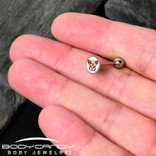 Load image into Gallery viewer, Stawberry Cow Barbell Tongue Ring by Onyx O
