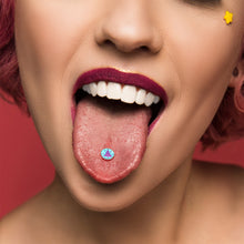 Load image into Gallery viewer, Pastel Christmas Tree Barbell Tongue Ring by Onyx O