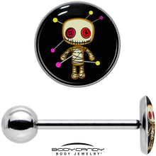 Load image into Gallery viewer, Voodoo Doll Barbell Tongue Ring by Onyx O