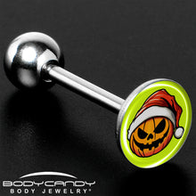 将图片加载到图库查看器,Christmas Holiday Santa Hat Pumpkin Barbell Tongue Ring by Onyx O